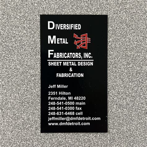 diversified metal fabricators eb61|Diversified Metal Fabricators Company Profile .